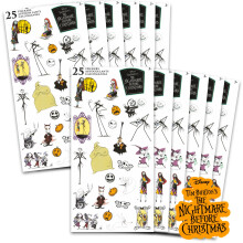 Nightmare Before Christmas Festligheter för Barn Bundle ~ 12 Pack Jack Skellington Klistermärken