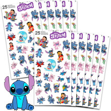 Stitch Partygeschenke für Kinder - 12 Pack Stitch Aufkleber Bögen für Geburtstagsfeiern
