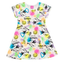 Disney Minnie Mouse Infant Baby Girls French Terry Skater Dress Airbrush Multicolor 18 Months