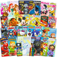 Disney 24 Kleurboeken voor Kinderen 4-8 Jaar - Geassorteerde Licentie Kleurboeken