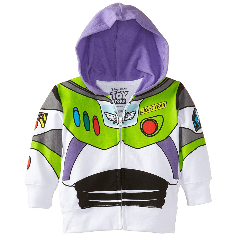 Disney Toy Story Buzz Lightyear Astronaut Toddler Costume (Toddler 2T) White