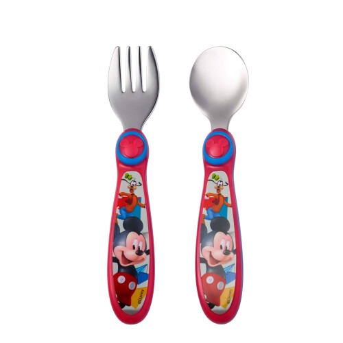 Disney Couverts en Acier Inoxydable Mickey Mouse pour Enfants