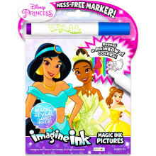 Disney Princess 24 Sidor Imagine Ink Magic Tusch med 1 Rörfri Penna, Bendon 26012