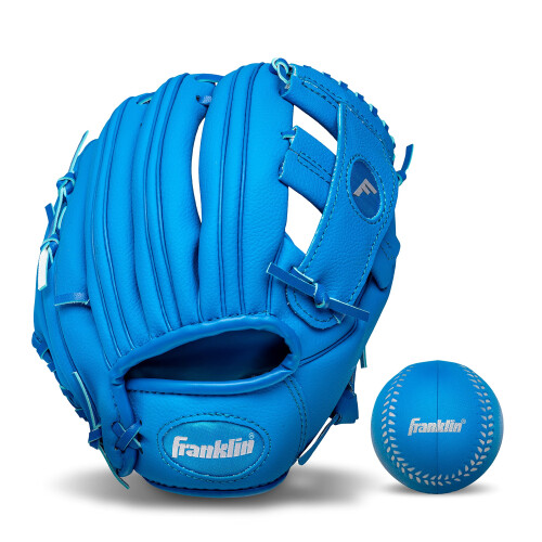 Franklin Sports Barnhands Barnhands Teeball Handskar + Bollar Set - Blå