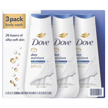 Dove Gel Douche Nourrissant, Hydratation Profonde, 23 Onces Liquides (Lot de 3)