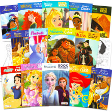 Disney Prinzessinnen Mini Malbuch Set - Aktivitätsbuch Pack mit Moana, Frozen und mehr für Mädchen