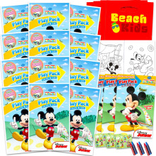 Disney Mickey Mouse Geburtstagsfeier Geschenke und Zubehör - 12 Aktivitäts-Packs für Kinder