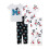 Disney Set di Pigiami in Cotone Mickey 4 Pezzi per Bambini, M per Mickey, 3T 1