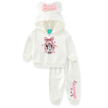 Disney Minnie Mouse Mädchen Hoodie und Hose 2-Teilig Set für Neugeborene und Kleinkinder