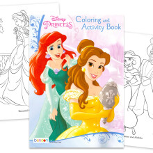 Set de Libro de Colorear y Actividades de Princesas Disney - 32 Páginas de Colorear