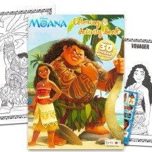 Disney Moana Mal- und Aktivitätsbuch Set - 32 Seiten Malspaß, Aktivitäten, Rätsel, Sticker, Mehr | Moana Malbuch