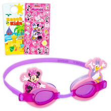 Lunettes de natation Disney Minnie Mouse pour enfants - Lunettes à thème pour piscine, plage et plus