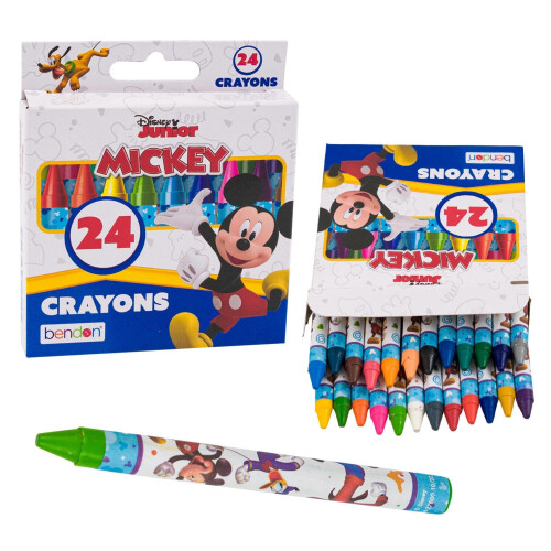 Disney Disney Junior Mickey Mouse Crayons, 24 Pack, Assorted Colors