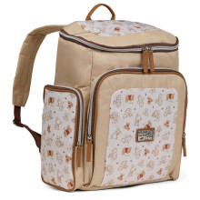 Disney Wickeltasche Rucksack mit Wickelunterlage Winnie the Pooh - 16" Nylon Baby Tasche für Eltern