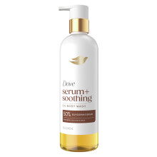 Dove Serum+ Huile de Douche avec Glycérine, Huile d'Amande & Bois de Santal, Nettoyant Hydratant 15,3 fl oz