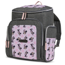 Disney Wickeltasche Rucksack mit Wickelauflage Minnie Mouse - 16" Nylon Babybag für Eltern