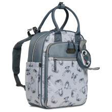 Disney Wickeltasche Rucksack mit Wickelunterlage Stitch - 16" Nylon Babybag für Eltern