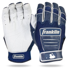 Gants de Batting Franklin Sports MLB CFX Pro - Marine/Perle - Adulte Petit