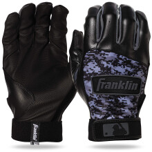 Franklin Sports MLB Digitek Baseball Batting Gloves - Black/Black Digi - Adult Medium