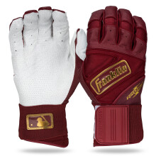 Franklin Sports MLB Batting Gloves -Infinite Powerstrap Baseball + Softball Batting Gloves -Durable Full Wrap Cage Practice Gloves -Reinforced Wrist +