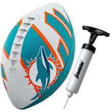 Franklin Sports NFL Miami Dolphins Voetbal - Jeugd Voetbal - Mini 8.5" Rubber Voetbal - Perfect voor Kinderen!