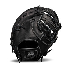 Franklin Sports Baseball-Handschuh - Herren und Jugend - CTZ5000 Schwarzes Rindsleder - 12.5" Dual-Bar Web für First Base