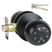 Fingerprint Door Knob Lock with Keypad, Biometric Entry for Home and Office