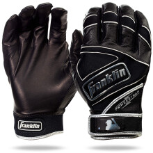 Guantes de Bateo Franklin Sports MLB - Guantes para Adultos y Jóvenes - Equipamiento de Béisbol y Softbol - Negro - XX Grande
