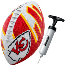 Balón de Fútbol Franklin Sports NFL Kansas City Chiefs - Mini 8.5" de Goma - Ideal para Niños