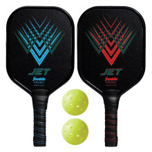 Franklin Sports Pickleball Paddle en Bal Set - Aluminium - Jet - 2 Spelers - USAPA Goedgekeurd