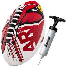 Franklin Sports NFL Arizona Cardinals Fútbol - Mini Fútbol Juvenil - Balón de 8.5" - Textura SPACELACE Fácil de Agarrar