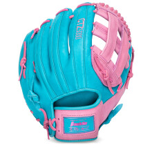 Guante de béisbol Franklin Sports CTZ5000 - Cuero de vaca azul/rosa - 12.5" H-Web