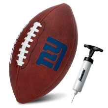 Franklin Sports NFL Balón New York Giants - Balón Infantil Tamaño Junior - Logo y Colores Oficiales del Equipo