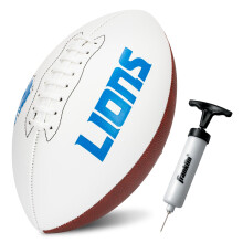 Balón Autógrafo NFL Detroit Lions Franklin Sports - Oficial Tamaño Blanco Panel