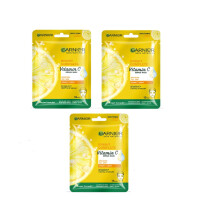 Garnier Skin Naturals Serum Sheet Mask Bright Complete Vitamin-C,28G (Item Of Pcs-3) 84G