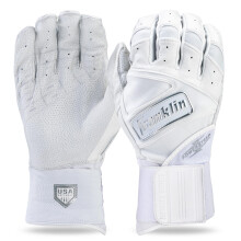 Franklin Sports USA Softball Batting Gloves - Infinite Powerstrap Women's Fastpitch + Softball Gloves - Durable Full Wrap Cage Practice Gloves - Reinf