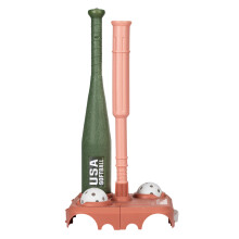 Franklin Sports USASB Kids Baseball Batting Tee Set - Jumbo Plastic Bat + Ball + Tee - Verstelbaar + Draagbaar