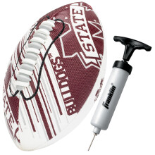 Balón de fútbol de espuma Franklin Sports Mississippi State Bulldogs - Mini fútbol juvenil 8.5"