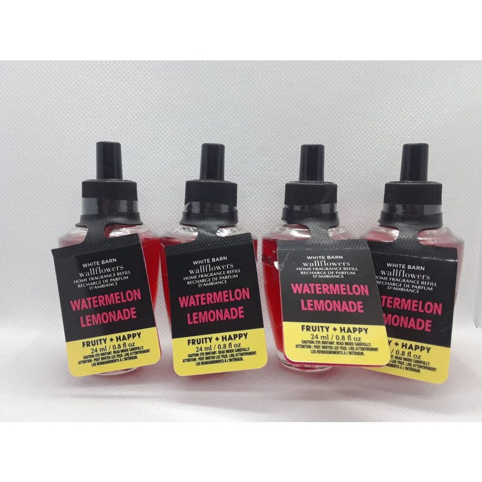 Bath & Body Works "Watermelon Lemonade" Wallflowers Refill Bulbs Pack Of 4!