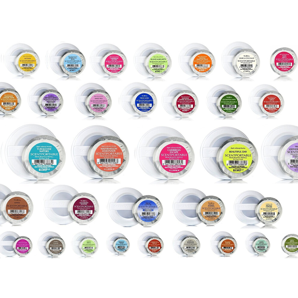 Bath & Body Works - Scentportable Grab Bag - Assorted Bundle Of Four (4) Scentportable Refills