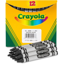 Crayola Bulk Crayon Regular - Svart [Set om 3]