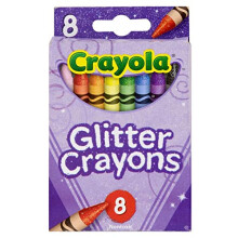 Crayola Glitter Crayons 8 Count