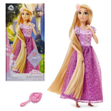 Disney Store Offizielle Prinzessin Rapunzel Classic Puppe für Kinder, 11 Zoll, Mit Haarbürste