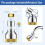 Faucet Sink Aerator/Extender/Nozzle,Faucet Attachment Replacement for Bathroom&Kitchen,with 55/64" Threaded Adapter 1