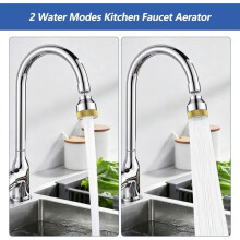 Kraanbeluchter/Verlengstuk/Sproeier, Vervangend Kraanopzetstuk voor Badkamer en Keuken, met 55/64 Inch Schroefdraadadapter