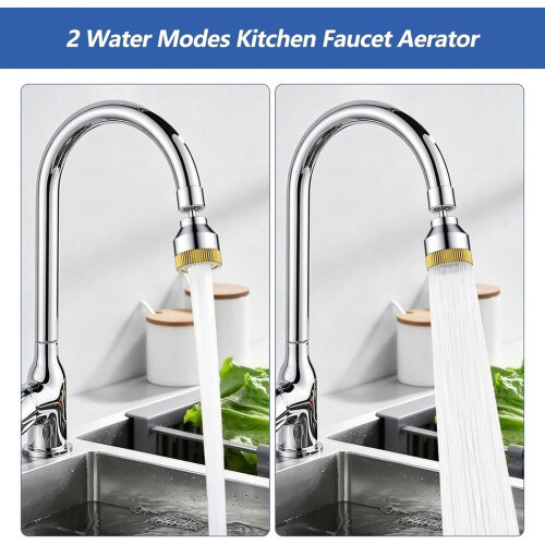 Faucet Sink Aerator/Extender/Nozzle,Faucet Attachment Replacement for Bathroom&Kitchen,with 55/64" Threaded Adapter