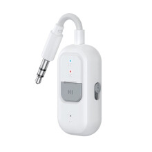 Émetteur-Récepteur Audio 6.0 2 en 1 avec Entrée Auxiliaire 3,5 mm et Adaptateur Stéréo Hi-Fi BT pour Voiture, Avion, TV, PC et Casque