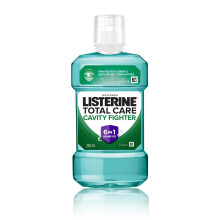 Listerine Cavity Fighter Mondwater, Verwijdert 99,9% Bacteriën, Voorkomt Cavities, 250Ml (1 Pack)