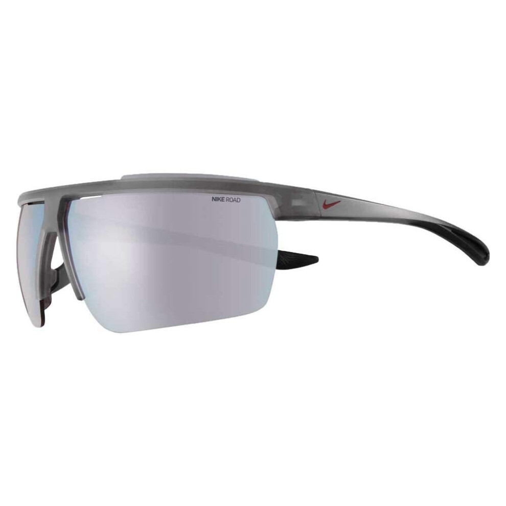 Nike Cw4662-080 Windshield Sunglasses Dark Grey Frame Color, Road Tint With White Mirror Lens White,Grey