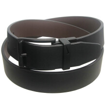 Cintura in Pelle Reversibile Nike Golf Nera con Fibbia, 34" Nero/Marrone